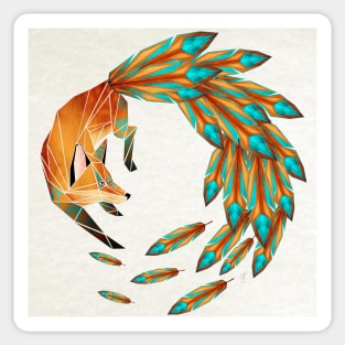 fox cercle Sticker